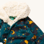 Pattern and lining detail on the LGR Saturn Nights Sherpa Fleece Snowsuit.
