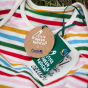 tags from the Little Green Rainbows Adaptive Easy Feeding Rainbow Striped Bodysuit