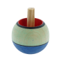 Mader kids plastic-free wooden Confetti turn-over spinning top on a white background