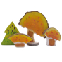 Magic Wood Spring & Autumn Wooden Tree Set showing the Autumn side pitcured on a plain white background