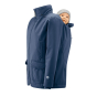 Mamalila all rounder maternity baby wearing jacket with the back attachment and a baby doll inside on a white background