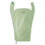 The Mamalila Soft Shell jacket zip in babywearing insert in a solid pale green. 