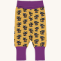 Maxomorra- Kids cat motif waist pants on a plain background.
