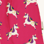 Maxomorra- Kids unicorn motif sweat hat on a plain background.