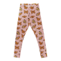 Meyadey adult's organic cotton leggings in the Monarch Majesty print on a white background