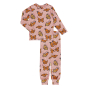 Meyadey kid's organic cotton long sleeve pyjama set in the Monarch Majesty print on a white background