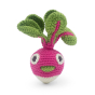 Myum louis mini radish handmade crochet toy on a white background