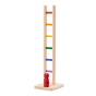 Nic eco-friendly wooden rainbow climbing ladder toy on a white background