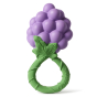 Oli & Carol Grape Rattle Teether pictured on a plain background 