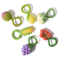 A collection of six Oli & Carol Rattle Teether Toys
