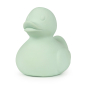 Front view of Oli & Carol Elvis The Duck Bath Toy in a Mint colour pictured on a plain white background