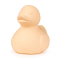 Front view of the Oli & Carol Elvis The Duck Bath Toy in a Nude colour way pictured on a plain white background