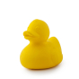 Front view of the Oli & Carol Elvis The Duck Bath Toy Yellow pictured on a plain white background