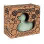 Oli & Carol Elvis The Duck Bath Toy in a Mint colour in it's cardboard box pictured on a plain white background