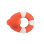 Top view of Oli & Carol Flo The Floatie Duck Red pictured on a plain white background