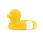 Oli & Carol Flo The Floatie Duck Yellow pictured on a plain white background