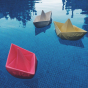 Oli & Carol Origami Boat - Pink