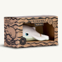 Oli and Carol Walter the Whale bath toy side view in box.
