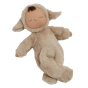 Olli Ella lamby pip soft cuddly baby toy laying on a white background
