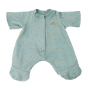 Olli Ella childrens eco-friendly doll pyjamas in the blue boat print on a white background