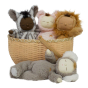 Olli Ella Nude Big Blossom Basket with Wild Cozy dinkum dolls 