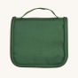 Olli Ella See-Ya Wash Bag in Forest Green with handle at the top