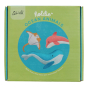 Olli Ella Holdie Folk Ocean Animals, in their box. On white background