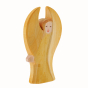 Ostheimer Yellow Guardian Angel figure showing side angle on a plain background