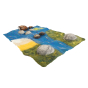 Kids Papoose felt estuary toy playmat on a white background