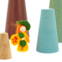 Papoose Toys Earth Stacking Cones - Yellow