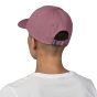 Back view of person with short hair wearing a Patagonia '73 Skyline Trad Cap in a  Evening Mauve colour