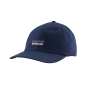Patagonia P-6 label classic navy cap on a white background