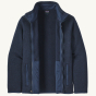 Patagonia Kids Better Sweater Fleece Jacket - New Navy. Unzipped front profile.