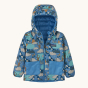 Patagonia Little Kids Reversible Down Sweater Hoody - Andean Song: Blue Bird