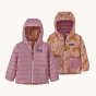 Patagonia Little Kids Reversible Down Sweater Hoody - Mara Mara: Peaceful Pink