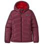 Patagonia Kid's Fitted Hi-Loft Down Sweater Hoody Chicory Red