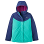 Patagonia Girls Fit Everyday Ready Jacket -in a Fresh Teal colourway on a plain white background