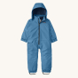 Patagonia Little Kids Snow Pile Waterproof Insulated One-Piece - Blue Bird. The ultimate performance outdoor winter onesie suit for babies and toddlers, in a solid blue colour with reflective strips on the arms and stirrup straps on the feet. One-Piece is