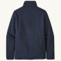 Patagonia Kids Better Sweater Fleece Jacket - New Navy. Rear view of the jacket.