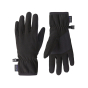 Patagonia kids black synch winter gloves on a white background
