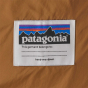 Inside label detail on the Patagonia Kids Downdrift Parka - Nouveau Green.