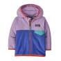 Patagonia childrens eco-friendly float blue micro d snap t jacket on a white background