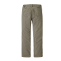 Back of the Patagonia eco-friendly kids durable hike pants in the garden green colour on a white background