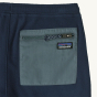 Patagonia Kids Micro-D Fleece Joggers - New Navy on a plain background. Back pocket view of joggers.