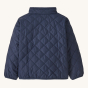 The back of the Patagonia Little Kids' Nano Puff Jacket - New Navy