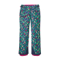 Patagonia eco-friendly childrens snowbelle pants in the tulipaner new navy colour on a white background