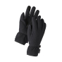 Patagonia kids synchilla winter gloves in black on a white background