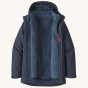 Unzipped Patagonia Kids 4-in-1 Everyday Jacket against a plain background.