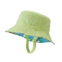 Reverse side of the Patagonia childrens eco-friendly bucket sun hat on a white background