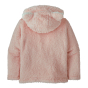 Back of Patagonia Little Kids Furry Friends Hoody in Seafan Pink on a plain white background